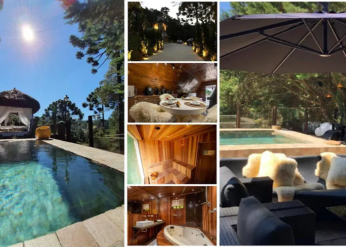 Chalet Com Jacuzzi Sauna Lareira E Telao Cinema